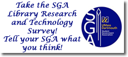 UMassD SGA Library Resarch & Technology Committee Survey